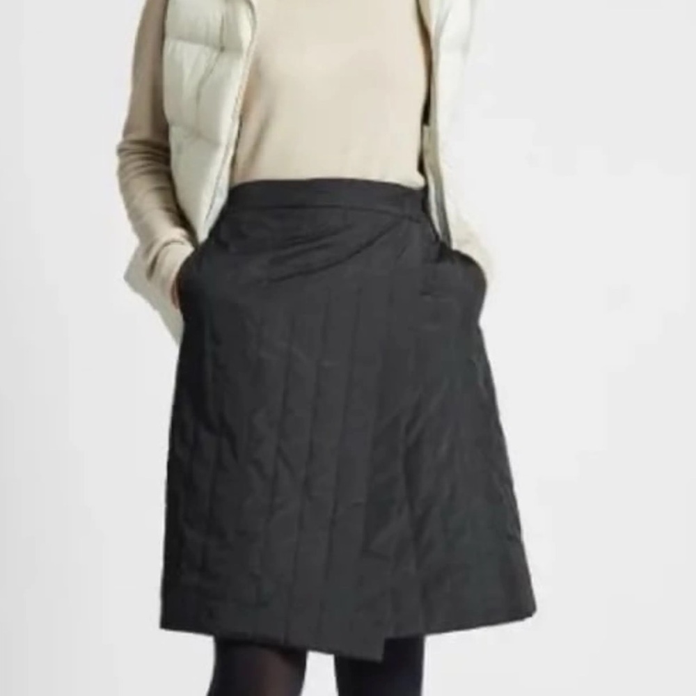 Uniqlo Windproof Fleece Lined Puffer Wrap Skirt Quilted Gorpcore Outdoor Black S